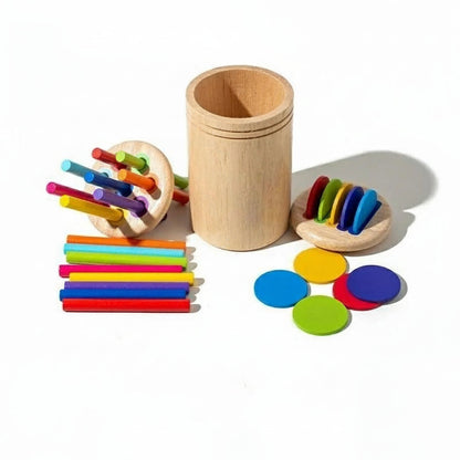 BRAINBLOOM – Gioco educativo in legno per la classificazione di forme e colori