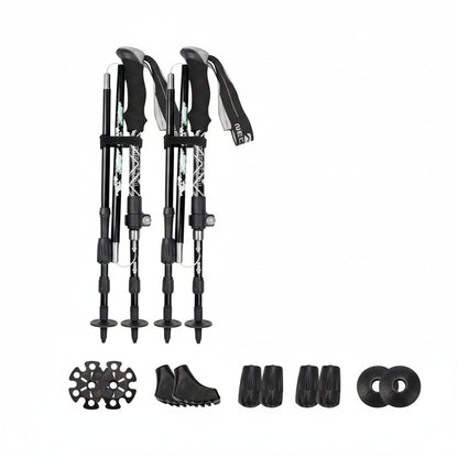 FoldTrek Poles - Bastoncini da trekking pieghevoli per escursionismo e avventure all'aperto