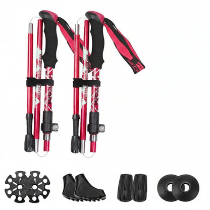 FoldTrek Poles - Bastoncini da trekking pieghevoli per escursionismo e avventure all'aperto