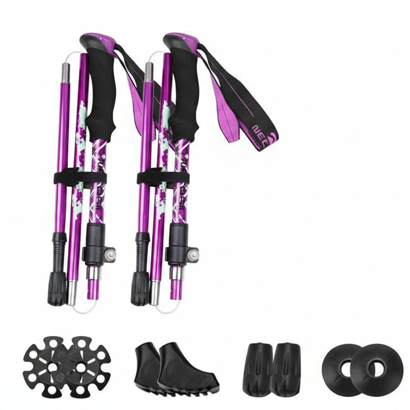 FoldTrek Poles - Bastoncini da trekking pieghevoli per escursionismo e avventure all'aperto
