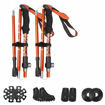 FoldTrek Poles - Bastoncini da trekking pieghevoli per escursionismo e avventure all'aperto