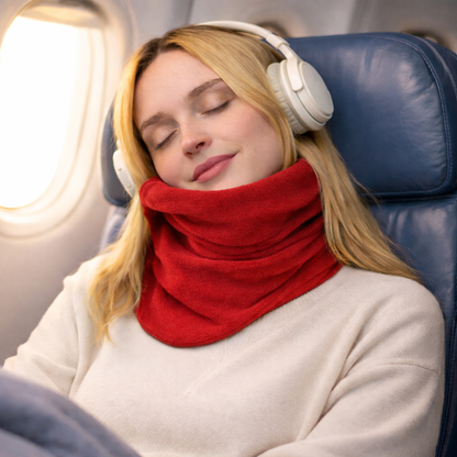 Cuscino da viaggio avvolgente per il collo, cuscino di sostegno per aereo e auto