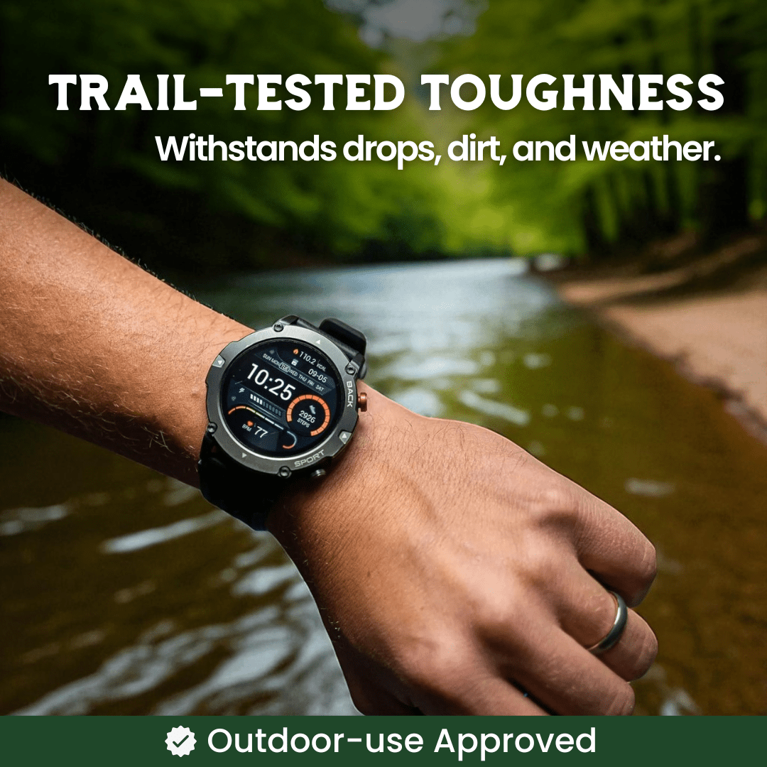 TrekSight X - Smartwatch outdoor con GPS, bussola e monitoraggio della salute