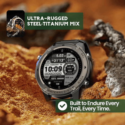 TrekSight X - Smartwatch outdoor con GPS, bussola e monitoraggio della salute
