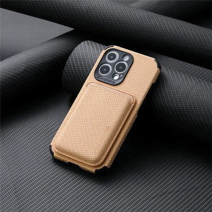 CARBONEDGE – Custodia in fibra di carbonio compatibile con superficie premium per iPhone 14 Pro e iPhone 13