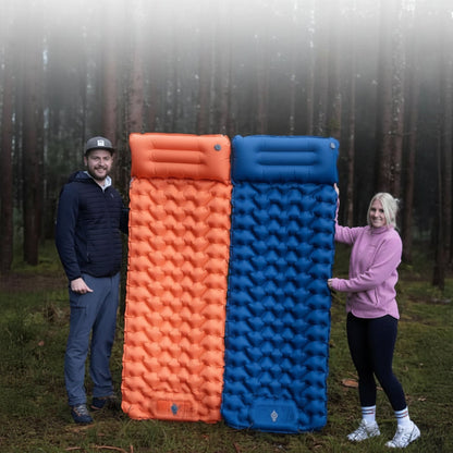 AirTrek Mat - Materasso gonfiabile da campeggio con pompa a pedale e design ergonomico