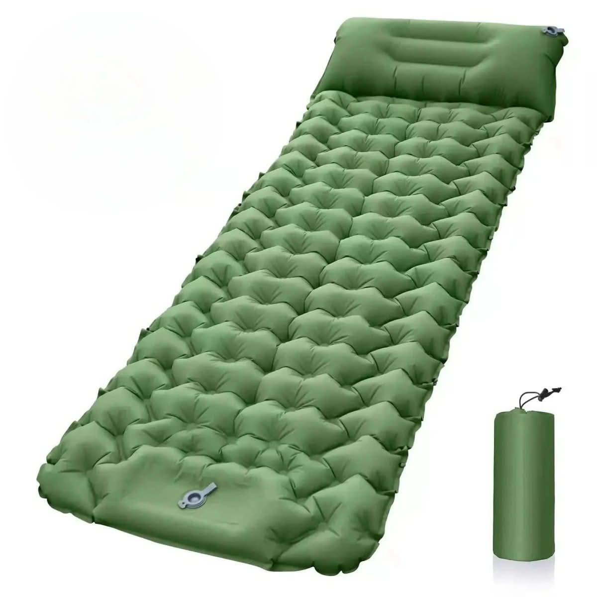 AirTrek Mat - Materasso gonfiabile da campeggio con pompa a pedale e design ergonomico