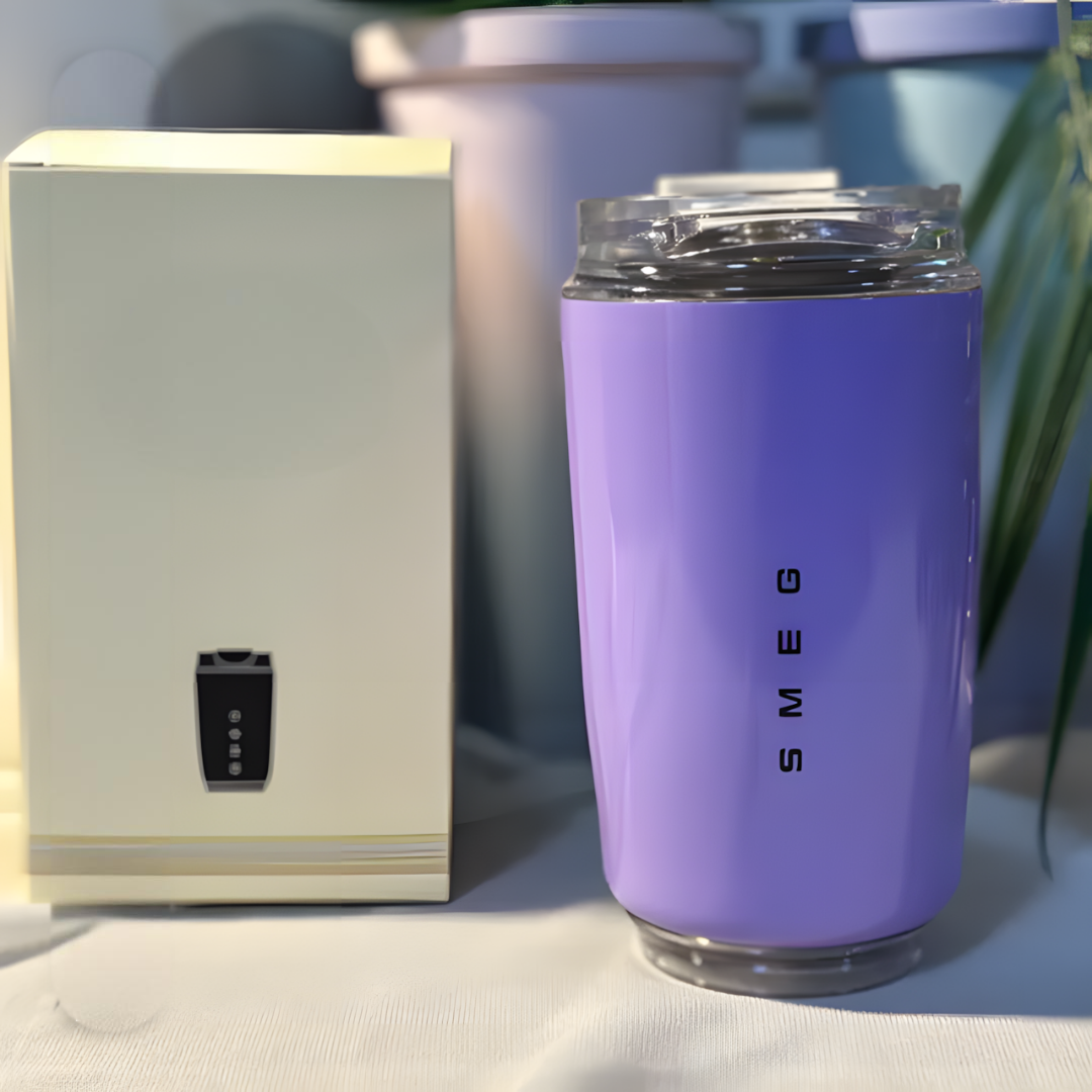 LuxeTherm | Tazza Termica Elegante in Acciaio Inox – Bicchiere Isotermico Riutilizzabile da 500 ml per Bevande Calde e Fredde