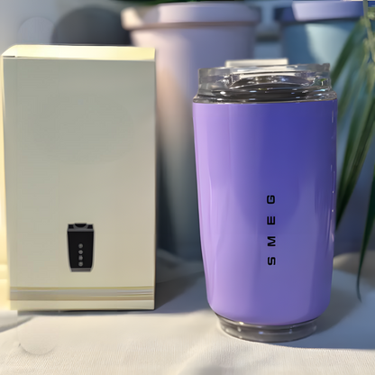LuxeTherm | Tazza Termica Elegante in Acciaio Inox – Bicchiere Isotermico Riutilizzabile da 500 ml per Bevande Calde e Fredde