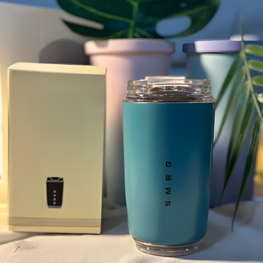 LuxeTherm | Tazza Termica Elegante in Acciaio Inox – Bicchiere Isotermico Riutilizzabile da 500 ml per Bevande Calde e Fredde