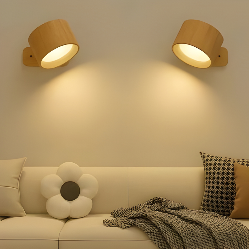 Lampada da parete ricaricabile con rotazione a 360°