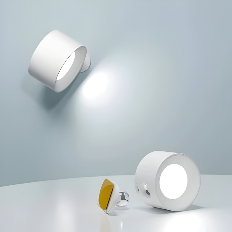 Lampada da parete ricaricabile con rotazione a 360°