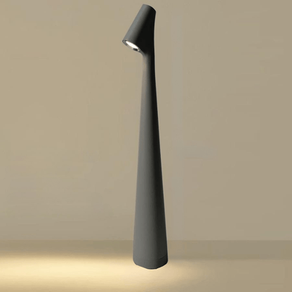 Lampada da tavolo in metallo - ricaricabile e dal design elegante per interni ed esterni