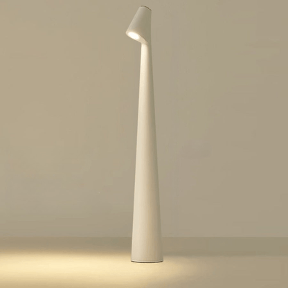 Lampada da tavolo in metallo - ricaricabile e dal design elegante per interni ed esterni