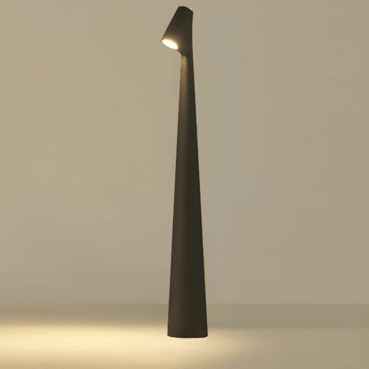 Lampada da tavolo in metallo - ricaricabile e dal design elegante per interni ed esterni