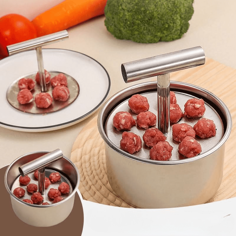 MeatMaster stampo per polpette in acciaio inossidabile - uniforme e pratico per ogni cucina