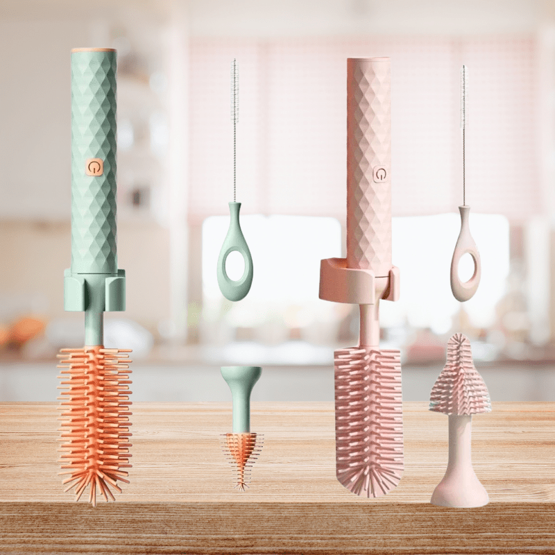 SmartBrush pulitore per bottiglie - pulizia automatica con setole in silicone per una vita quotidiana senza stress
