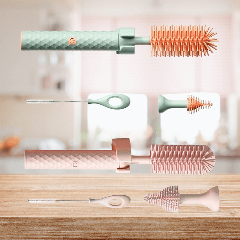 SmartBrush pulitore per bottiglie - pulizia automatica con setole in silicone per una vita quotidiana senza stress