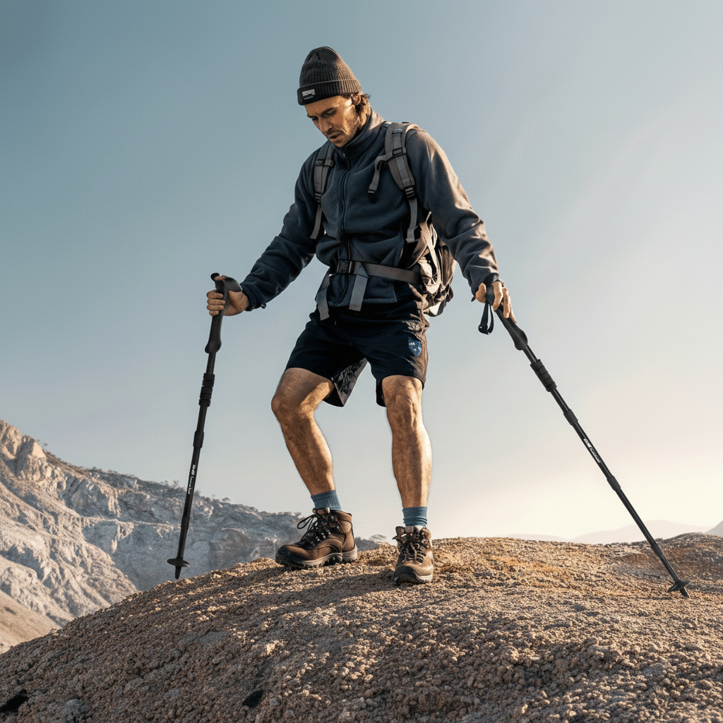 Bastoni da trekking in alluminio - leggeri, con ammortizzazione degli urti, per escursionisti avventurosi