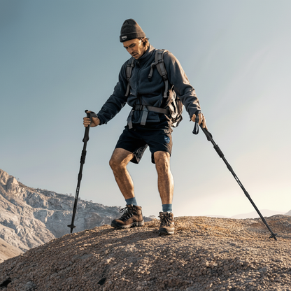 Bastoni da trekking in alluminio - leggeri, con ammortizzazione degli urti, per escursionisti avventurosi