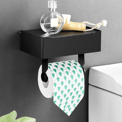 Porta carta igienica StahlDeluxe - Acciaio inossidabile con vano di ripostiglio multifunzionale per il tuo bagno