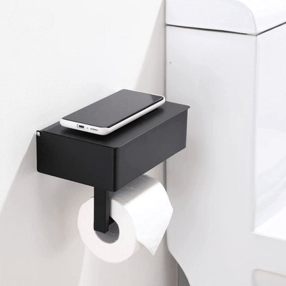 Porta carta igienica StahlDeluxe - Acciaio inossidabile con vano di ripostiglio multifunzionale per il tuo bagno