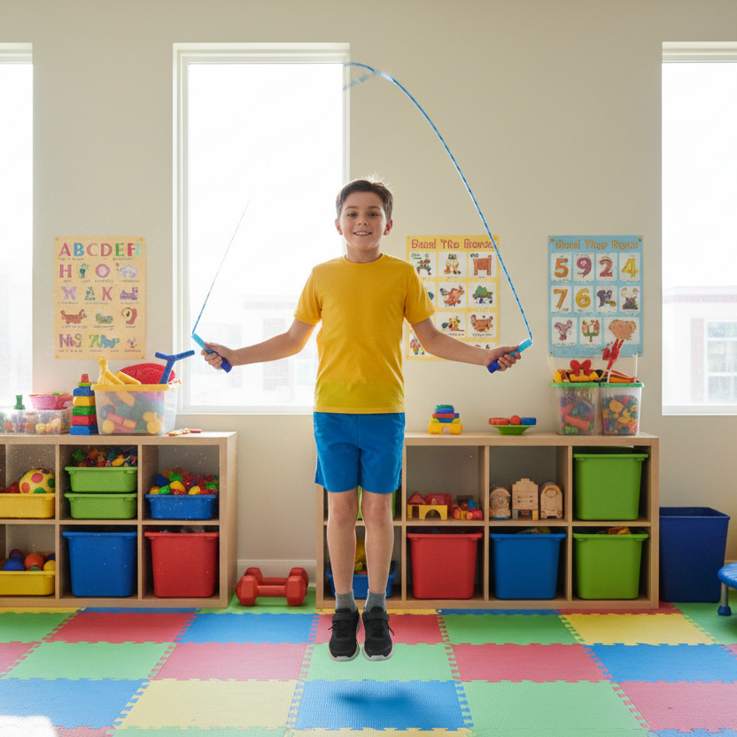 Flexirope - Corda da salto con perline regolabile per cardio e resistenza