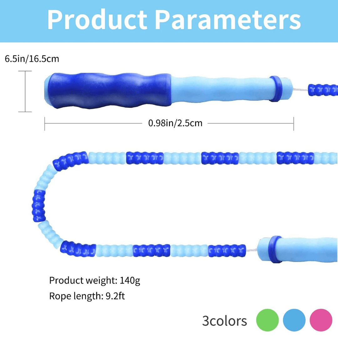 Flexirope - Corda da salto con perline regolabile per cardio e resistenza