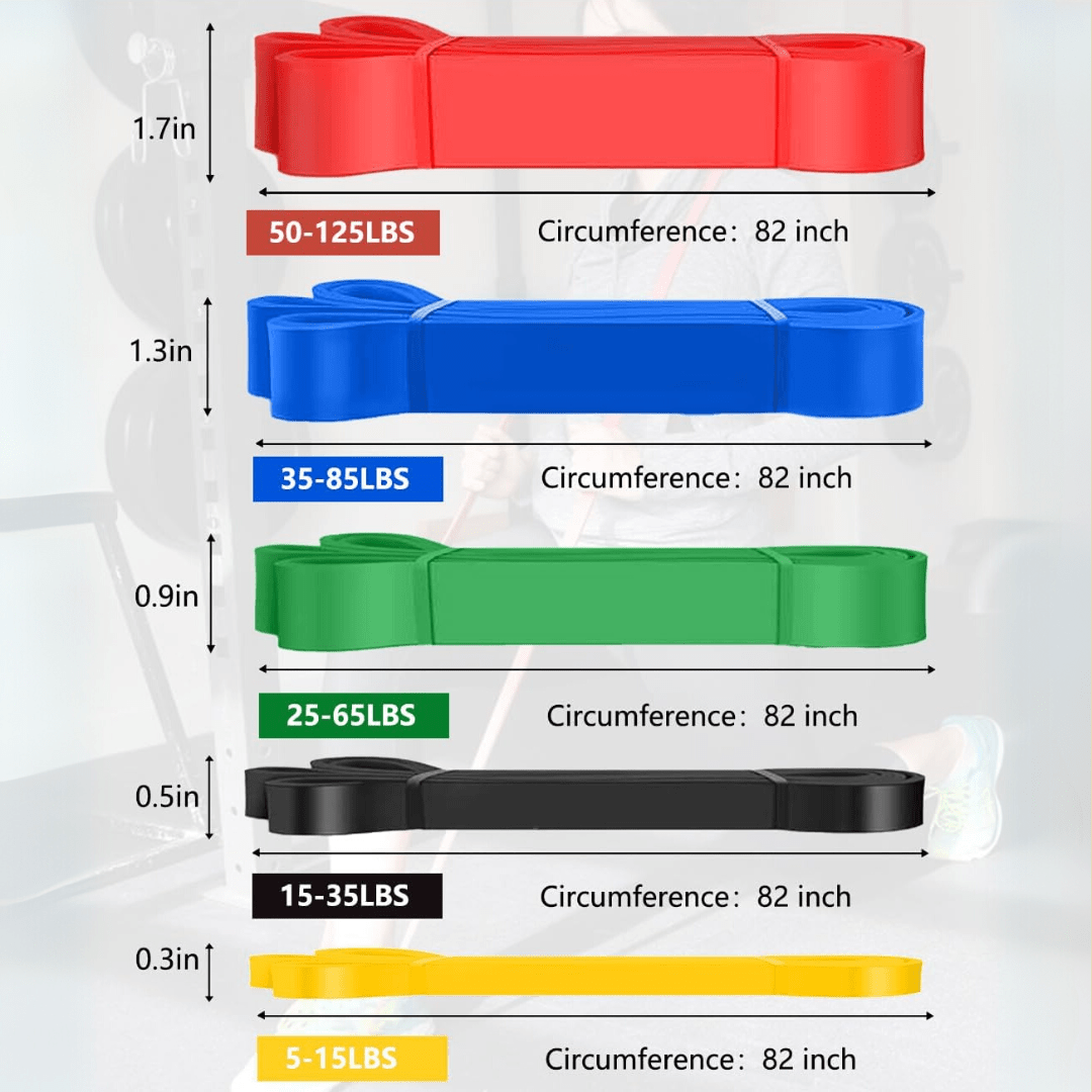 Resistforce - Set di pneumatici di supporto per trazioni e incremento della forza