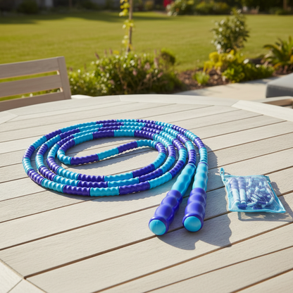 Flexirope - Corda da salto con perline regolabile per cardio e resistenza
