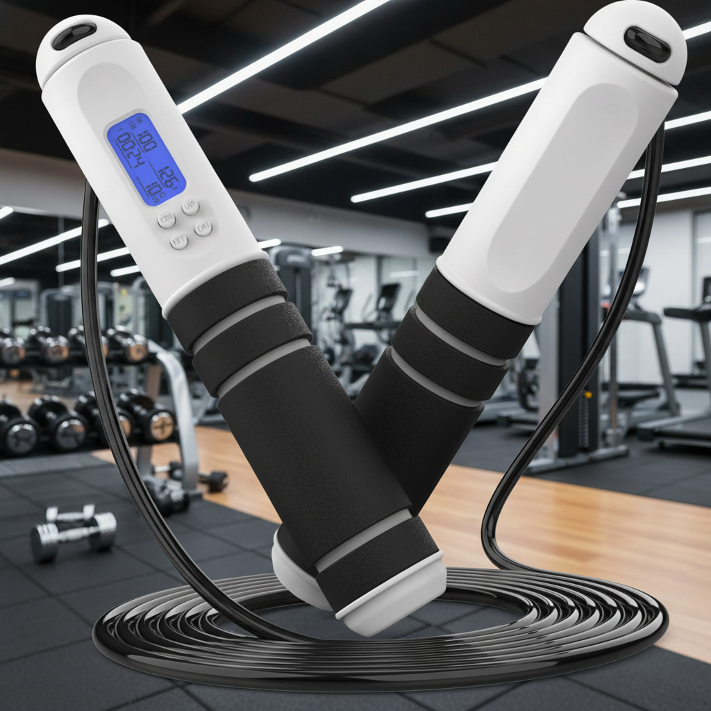 Speedfit - Corda da salto digitale con contatore di calorie e promemoria dell'obiettivo