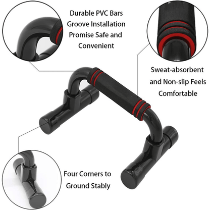 Pushmaster Barre per push-up - Maniglie ergonomiche per un allenamento rispettoso delle articolazioni
