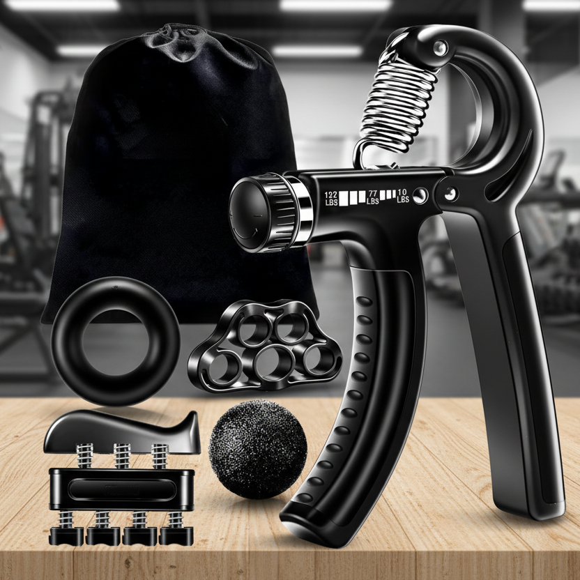 Gripmaster - Potenziatore manuale regolabile per l'allenamento mirato della forza di presa