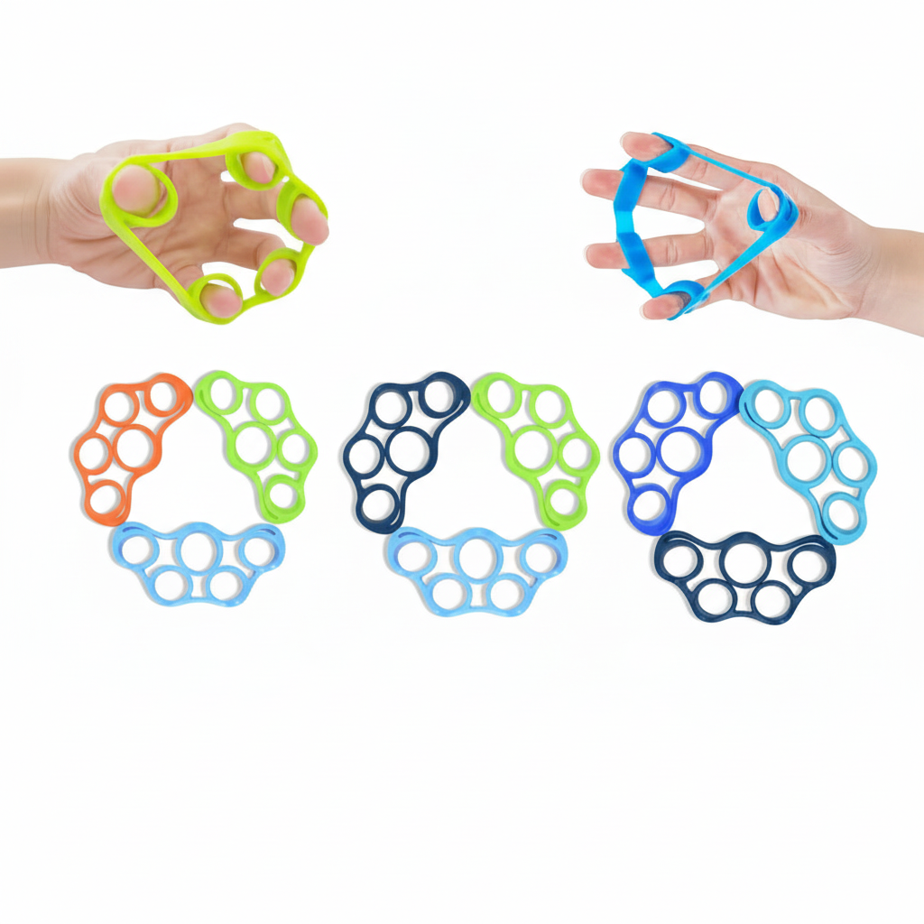 PowerGrip - Set da 6 rinforzatori della presa per rafforzare la forza di presa e alleviare il dolore