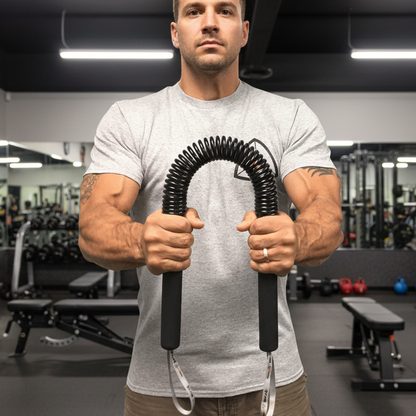 PowerTwist - Barra di allenamento regolabile per un efficace allenamento della parte superiore del corpo a casa