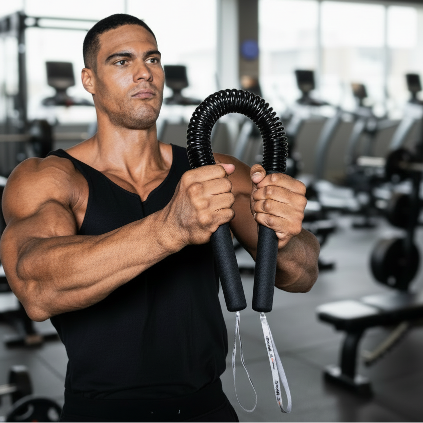 PowerTwist - Barra di allenamento regolabile per un efficace allenamento della parte superiore del corpo a casa