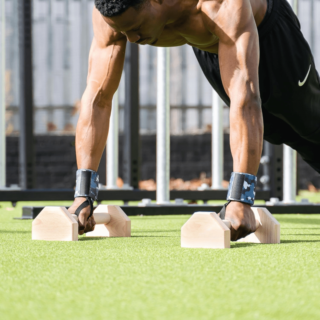Barre di potenza per calistenia - barre per piegamenti in legno per un allenamento stabile