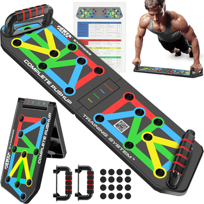 FLEXIFIT – Piastra pieghevole per flessioni e allenamento muscolare versatile