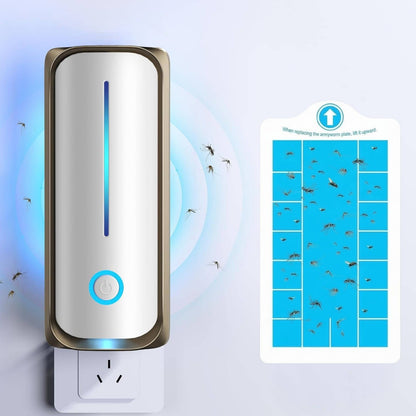 Trappole plug-in per mosche della frutta da utilizzare in casa, zapper elettrico per zanzare e cattura moscerini e tignole, con luce UV notturna da 9 W, confezione da 2