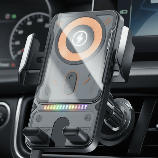 ROTAFIX – supporto per auto 2-in-1 ruotabile automaticamente con caricatore wireless
