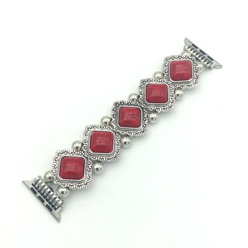 Azurelle – Bracciale Boho-Chic per smartwatch con dettaglio in turchese pregiato