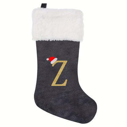 VelvetMonogram | Calza di Natale in velluto personalizzata per decorazioni natalizie