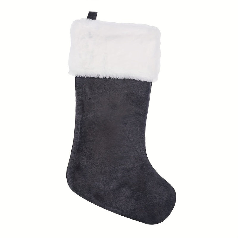 VelvetMonogram | Calza di Natale in velluto personalizzata per decorazioni natalizie