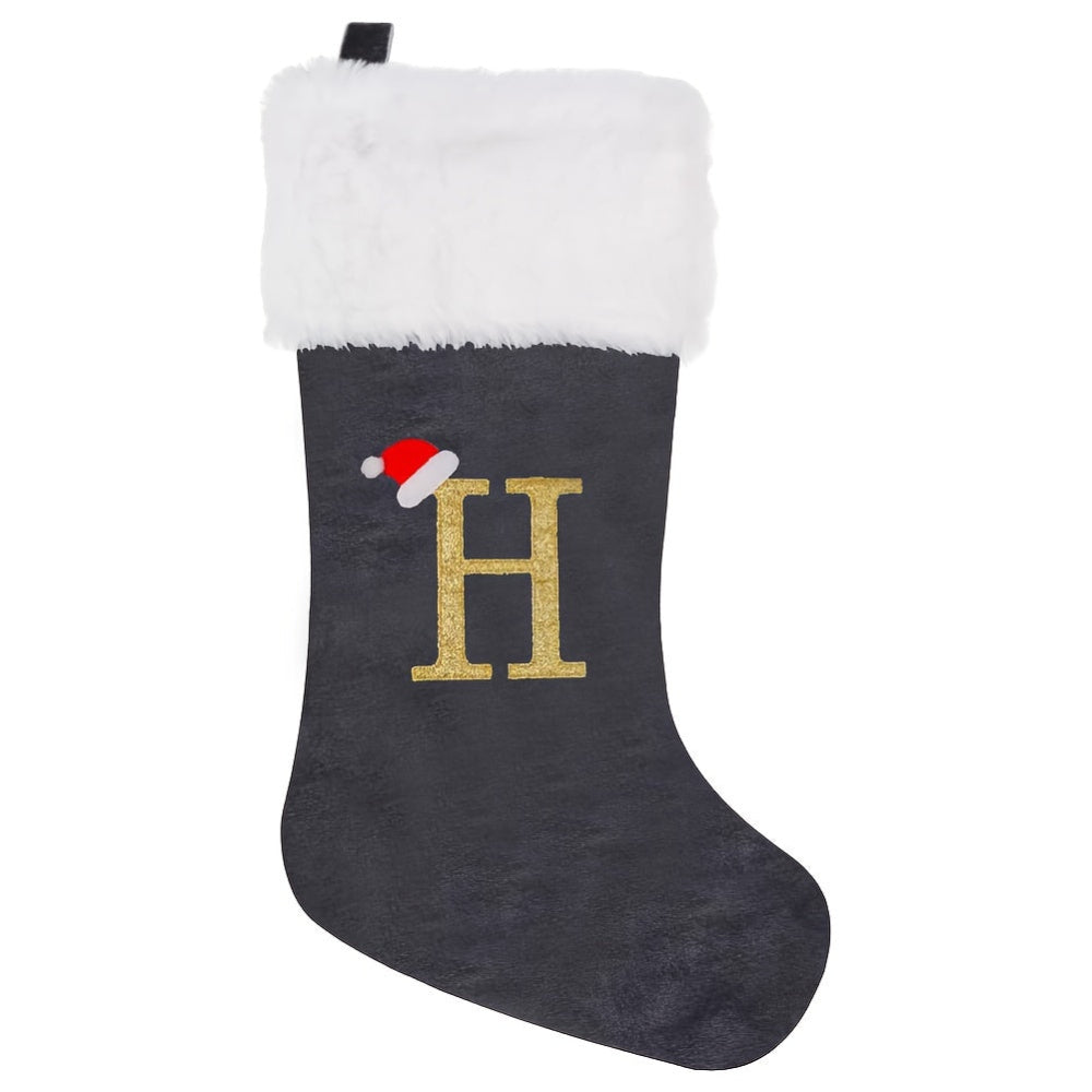 VelvetMonogram | Calza di Natale in velluto personalizzata per decorazioni natalizie