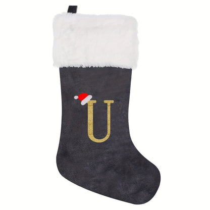 VelvetMonogram | Calza di Natale in velluto personalizzata per decorazioni natalizie
