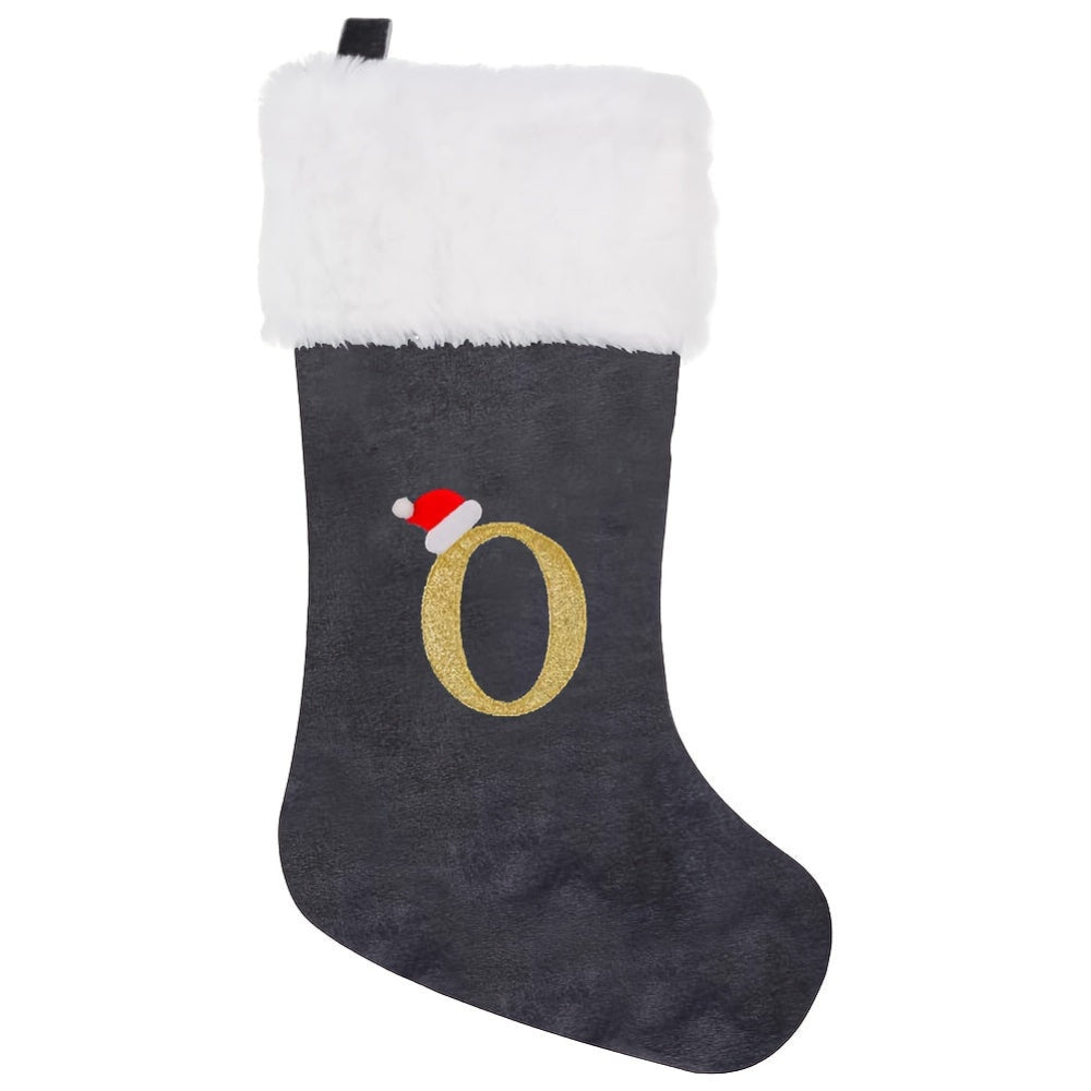 VelvetMonogram | Calza di Natale in velluto personalizzata per decorazioni natalizie