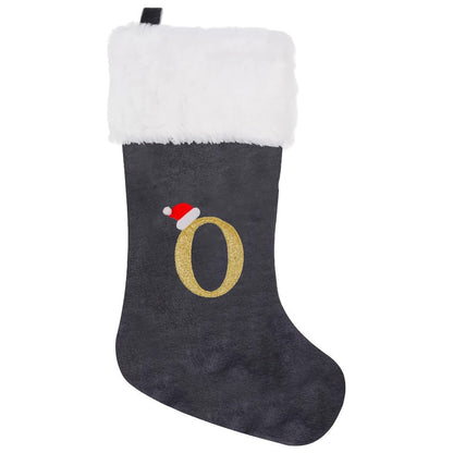 VelvetMonogram | Calza di Natale in velluto personalizzata per decorazioni natalizie