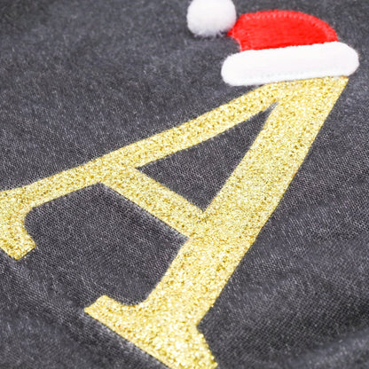 VelvetMonogram | Calza di Natale in velluto personalizzata per decorazioni natalizie