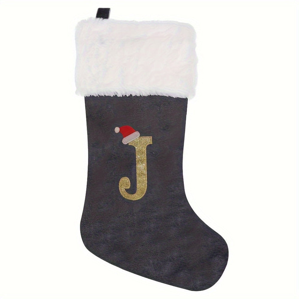 VelvetMonogram | Calza di Natale in velluto personalizzata per decorazioni natalizie