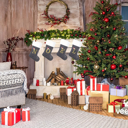 VelvetMonogram | Calza di Natale in velluto personalizzata per decorazioni natalizie